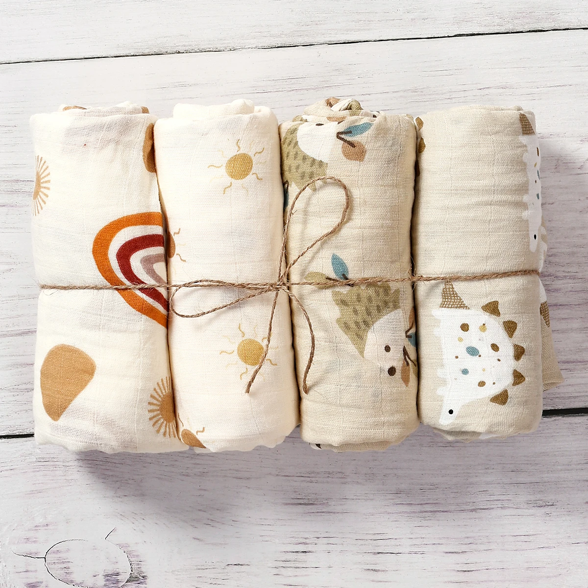 Elinfant Multi-functional Cotton/Bamboo Cotton Muslin Swaddle Blanket For Bath Receiving Photography cotton swaddle