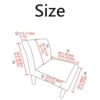 1 Pc Solid Color Fat Person Sofa Chair Protective Cover Without  Armrests Single Sofa Cover Coffee Shop All Inclusive Fat Stool 2