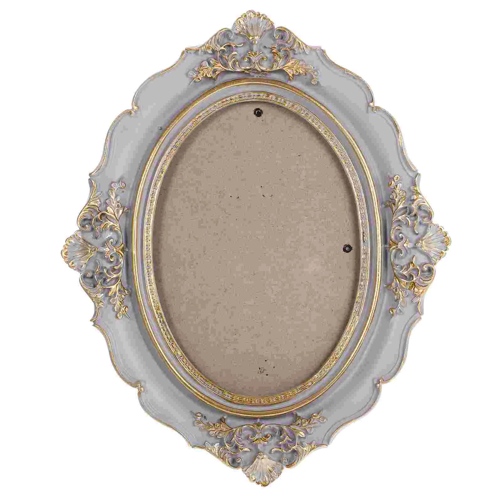 

Oval European Style Photo Frame Birthday Decoration for Girl Table Picture Resin Tabletop Vintage