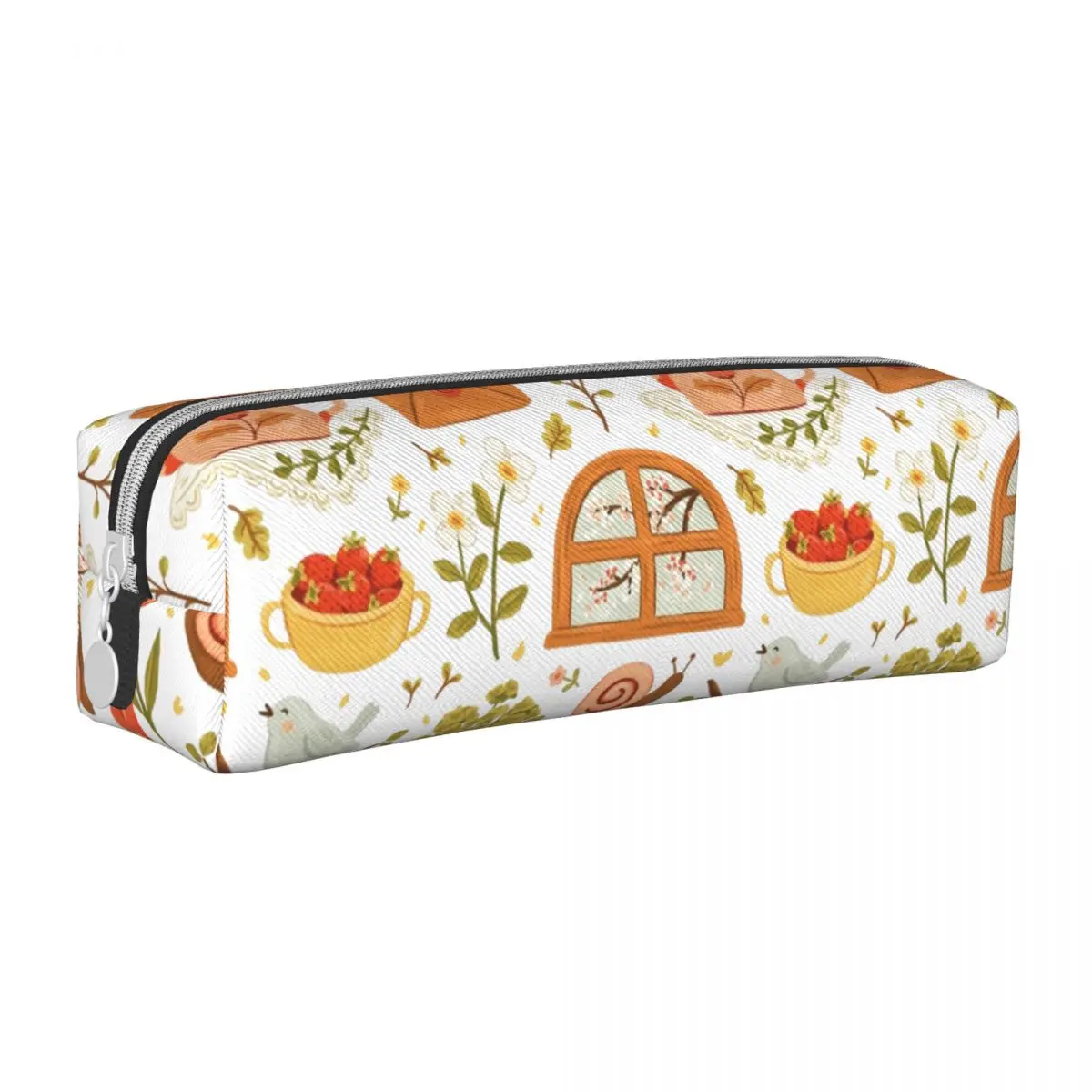

Classic Hello Spring Pencil Cases Pencilcases Pen Holder for Student Large Storage Bags School Supplies Zipper Accessories