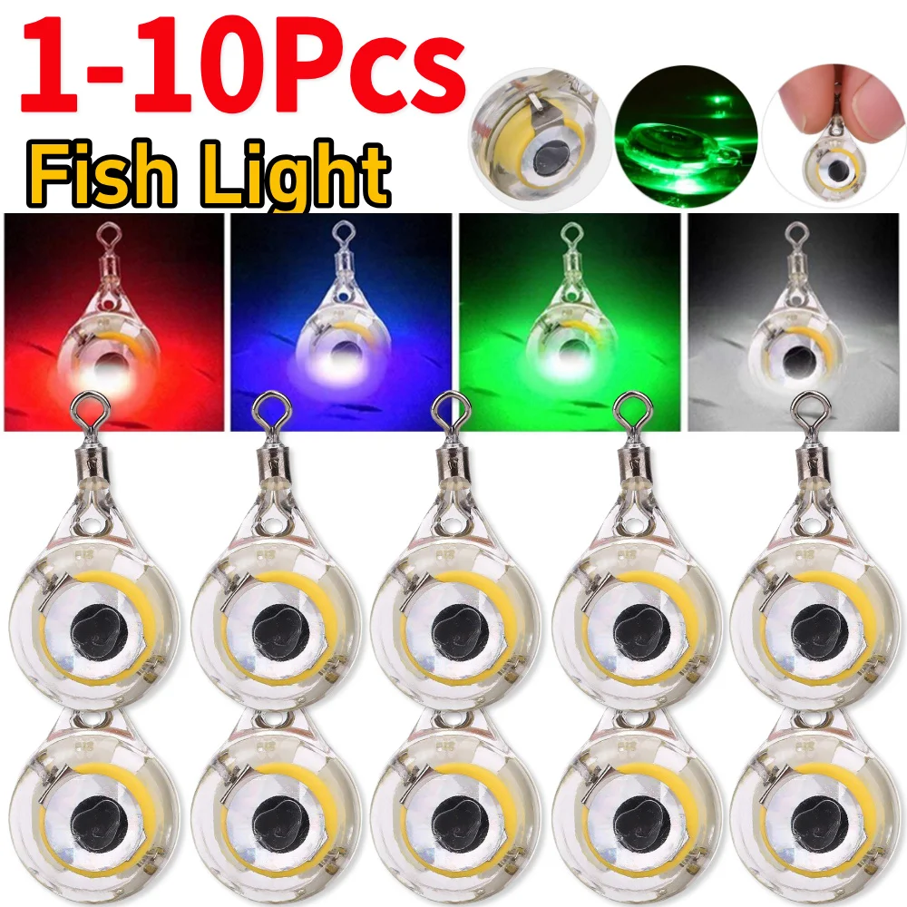 Leurre Lumineux LED Pour Pêche Au Calmar - Forme œil - Lampe Sous-marine