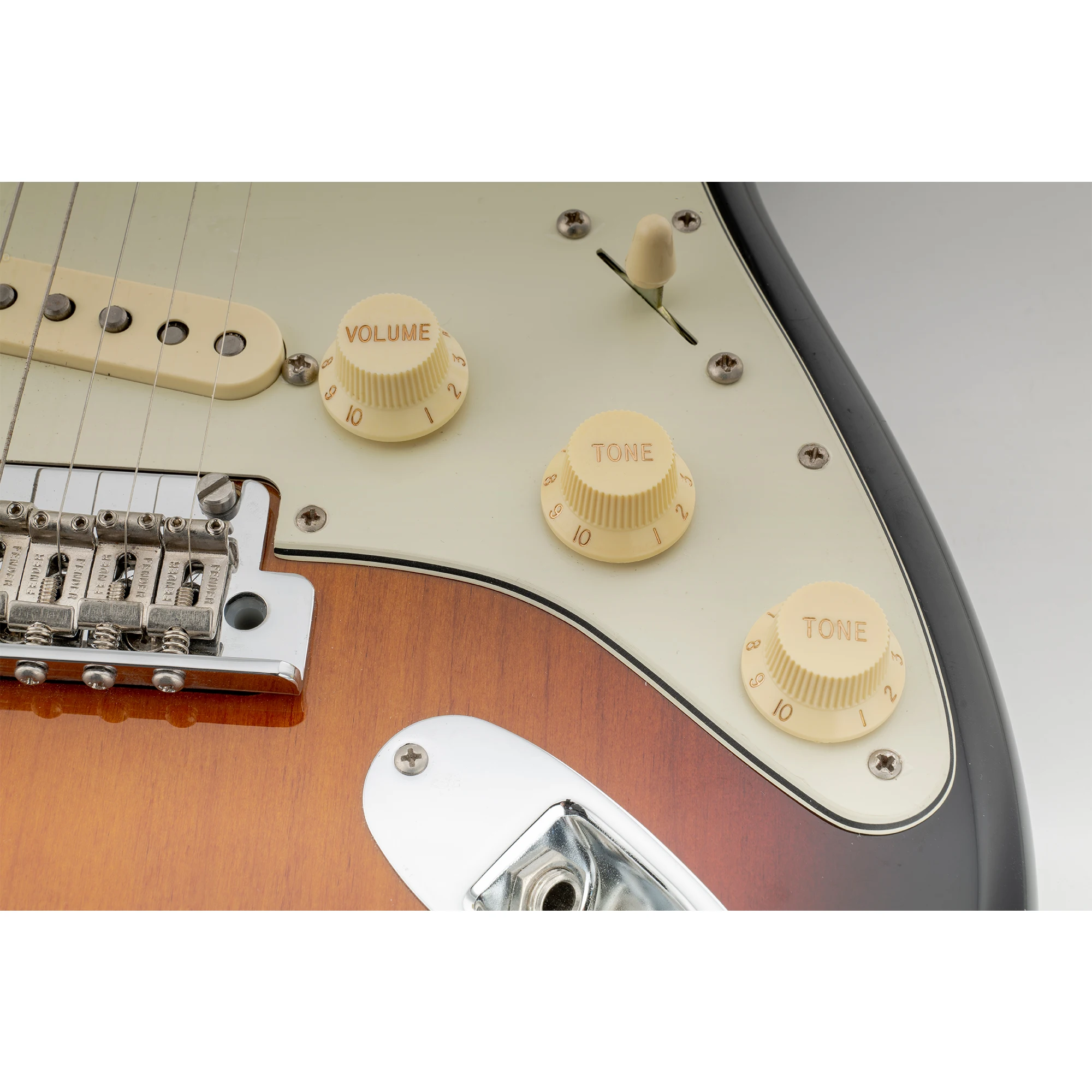 Musiclily Pro Inch Size Fine 24 Splines Gitarren-Tone-Lautstärkeregler für USA Made ST Style E-Gitarre (Set mit 2T1V) – Detail 27