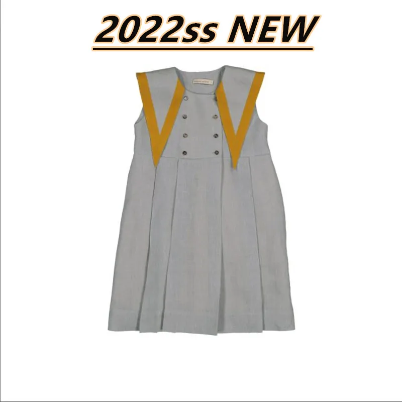 boutique baby dresses 2022 Spring and Summer New Children's Clothing CARBON Brand Navy Style Party Dress Princess Dress Bridesmaid Dresses baby dresses cheap Dresses