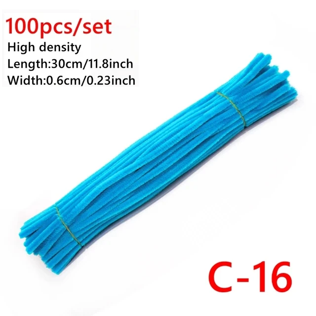 100pcs Vibrant Chenille Stems for Creative DIY Crafting