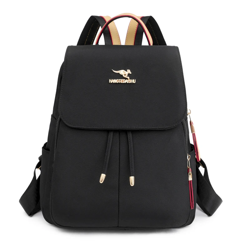 

Высококачественный рюкзак из ткани Оксфорд, женский рюкзак с несколькими карманами, черный маленький дизайнерский рюкзак, милый рюкзак для книг, водонепроницаемая школьная сумка, 2023
