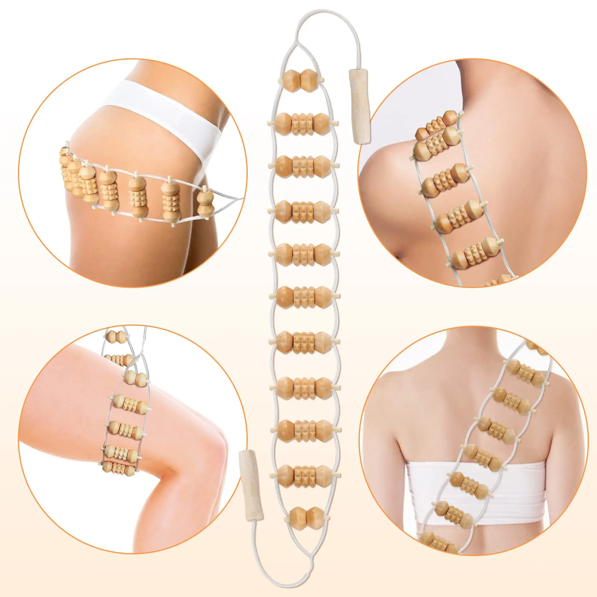 Holz Massage Set Zur Schmerztherapie Und Gegen Cellulite Am Körper_voghion.com