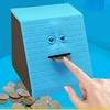 Fun Face Money Piggy Bank Eating Box Automatic Saving Bank Chewing Piggy Cat Safe Box Savings Money for Children Candy Machine 1