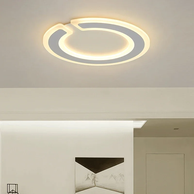 

New designs Ceiling Lights for living room dining room bedroom Ultra-thin Luminaire plafonnier dimming RC round Ceiling Lamp led