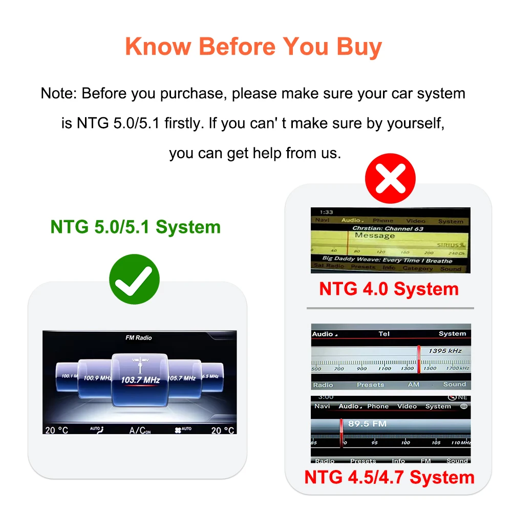 NEUES Kabelloses Carplay Android Auto Modul für Mercedes Benz C/GLC/S Klasse W205 W253 NTG5.0 System mit Airplay Originalkamera – Detail 3