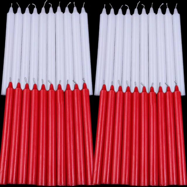 Mini Bougie Conique Non Parfumée, pour Considérer les Rituels à la Mode, les Sorts, Avertir le Jeu et Plus, Décoration de Noël, Mariage, 20/10 Pièces 1