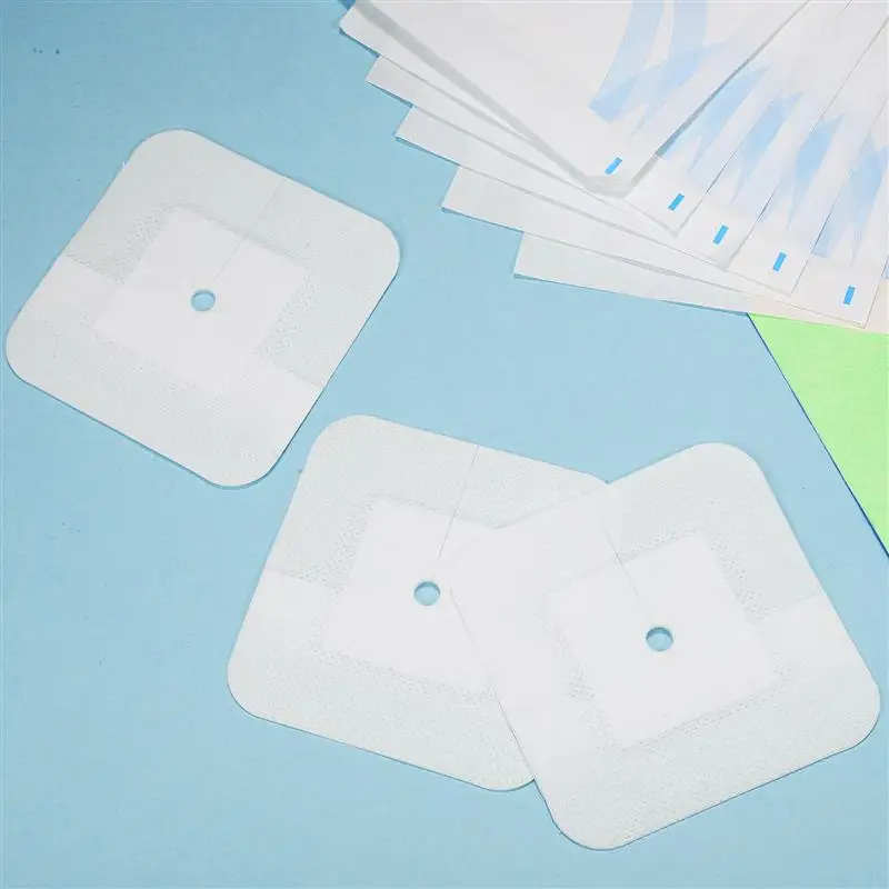 25pcs Sterile Dressing Adhesive Bandages Wound Cover Split Drain Catheter Feeding Tube Pad Peritoneal Dialysis Accessories