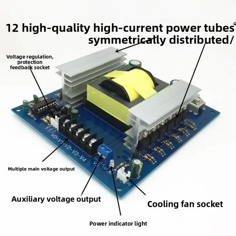 1000W DC 12V 24V에서 AC 220V 110V 380V로 변환하는 파워 인버터 보드 DC-AC 스텝 업 부스트 컨버터 전압 조절기 차량용 전원 변압기