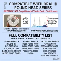 Compatible avec Oral-OLB, têtes de brosse de rechange, poils extra doux ultra fins, têtes de brosse à dents électriques pour gencives sensibles 4