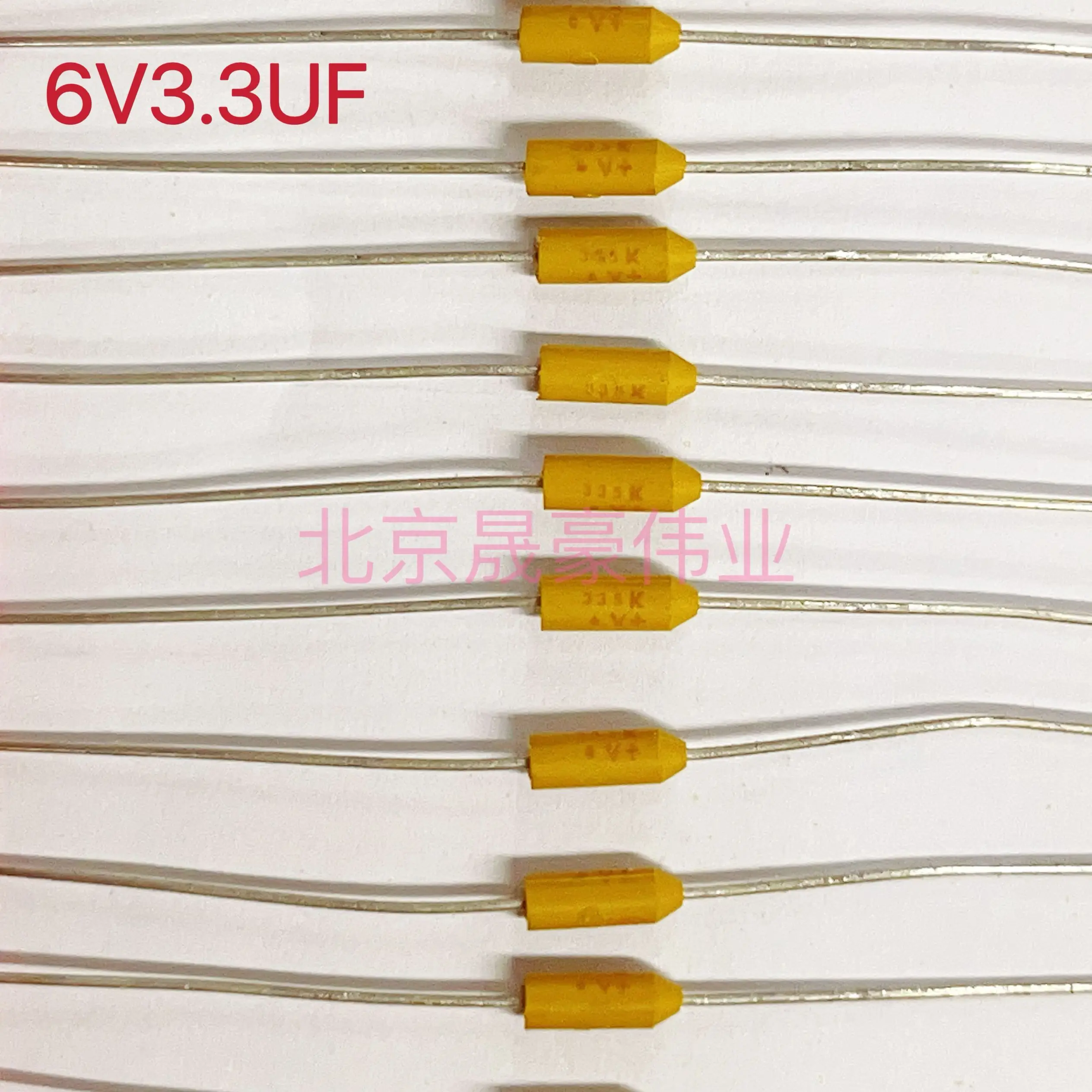 2pcs Original axial tantalum capacitor axial solid tantalum capacitor 335 6V3.3UF 10V3.3UF 15V3.3UF 25V3.3UF