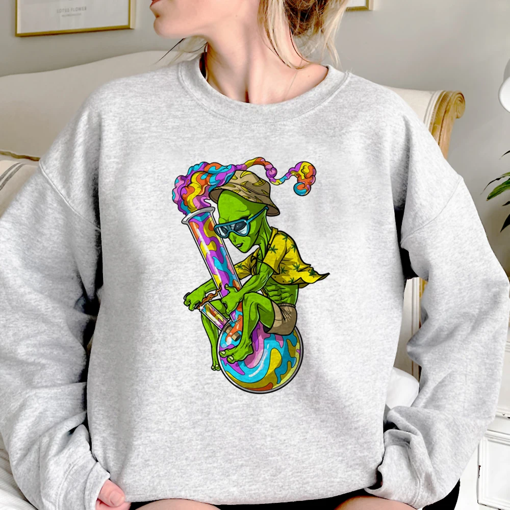 

Weed hoodies women y2k aesthetic anime sweater female long sleeve top clothes