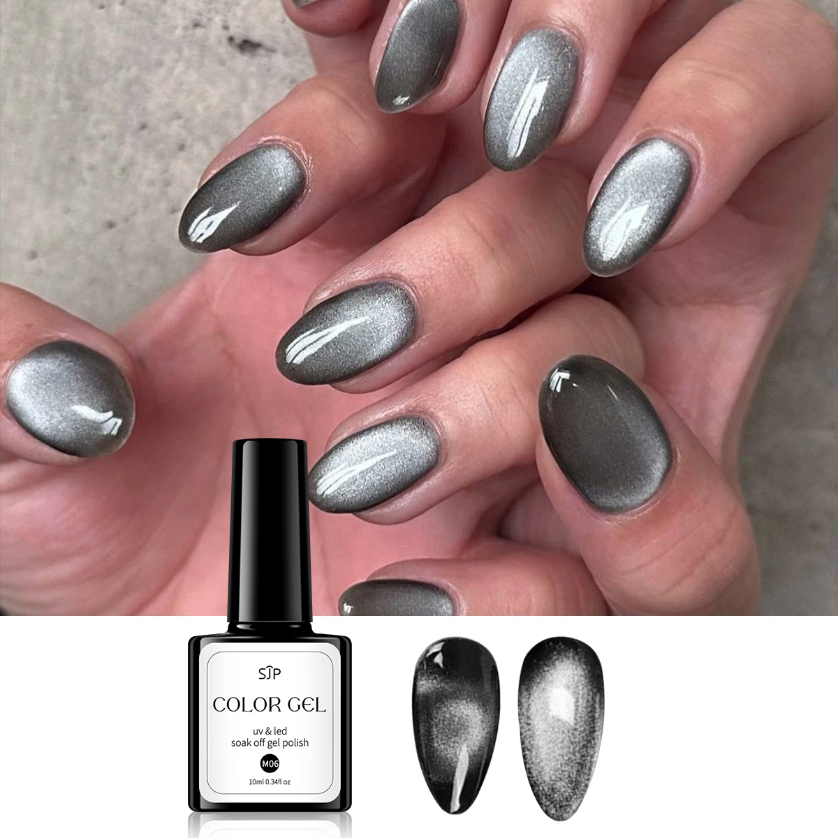 1 PCS Y2K cat eye nail polish Magnetic Nail Polish, Magnetic