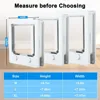 Pet Supplies ABS Plastic Cat Flap Door with 4 Way Locking Pet Exterior Security Flap Door Weatherproof Pet Door Outdoor 5