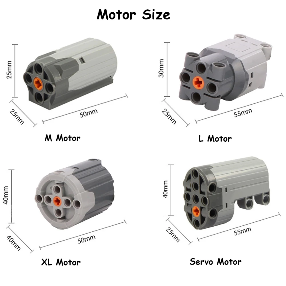 Building Blocks Power Functions 88004 Servo Motor Technical Parts Compatible with legoeds MOC Brick Power Up Car Truck Steering