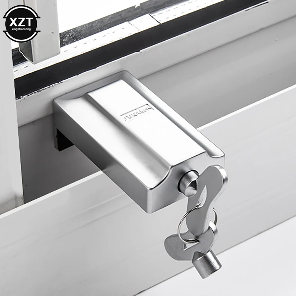 Window Security Key Lock Sliding Doors Windows Restrictor Child Safety Anti-theft Door Stopper Children Baby Safety Lock