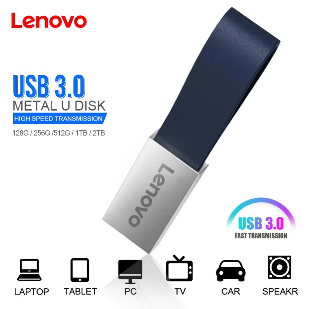 Lenovo 2Tb Chiavette Usb Ad Alta Velocità Usb 3.0 Pen Drive 128Gb Usb Flash Memory Usb Stick Muslimusb Regalo Per Pc/Laptop/Telefono