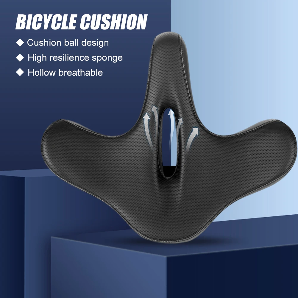 

Comfortable Bicycle Saddle, Comfortable Bike Cushion, Breathable Seat, Shock Absorption, Widen, Cycling Equipment
