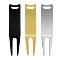 Bent Golf Fork Metal Golf Accessories for Golf Repair Course Grass Maintenance Golfing Divot Repair Tool 2