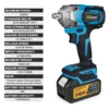 1200N.M Brushless Electric Impact Wrench Cordless Electric Wrench 1/2 Inch Lithium-Ion Battery Power Tool for Makita 18V Battery 4