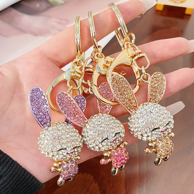 Cute Chihuahua Dog Crystal Keychain Bag Accessories for Women Gold Color  Female Keyring Jewelry llaveros para mujer K7326S01 - AliExpress