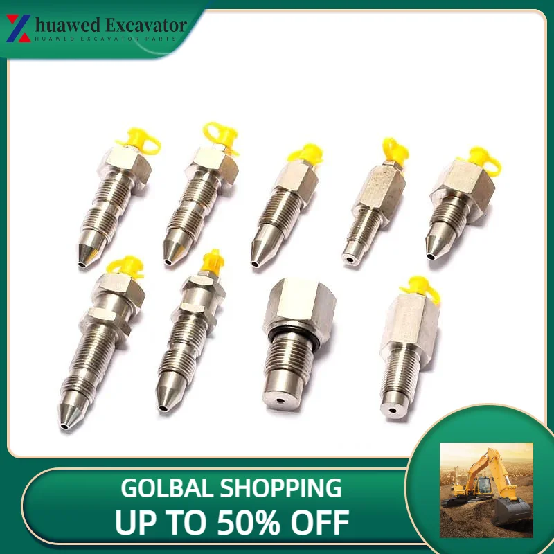 

For Komatsu Hitachi Caterpillar Daewoo Kobelco Hyundai Volvo Excavator Parts Tension Cylinder Butter Chain Nozzle High Quality