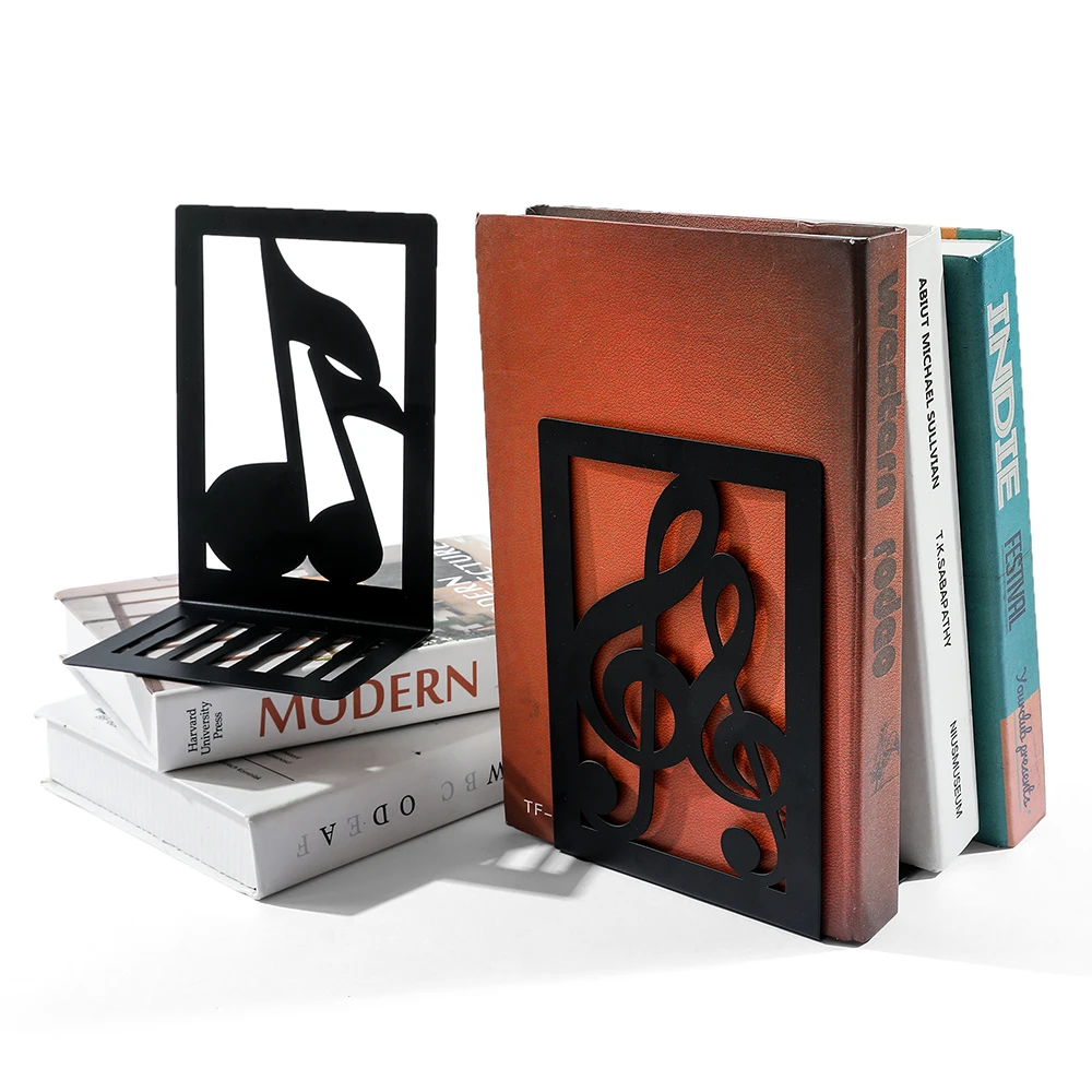 Flatware Book Ends Bring Heavy Duty Metal Bookends Office Desktop Home for Book Lovers Office supplies Book rack 4
