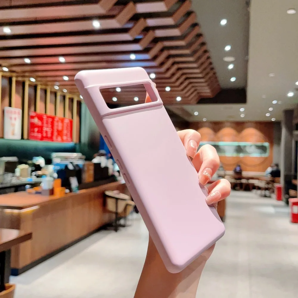 Luxury Soft Liquid Silicone Shockproof Ultra Slim Matte Phone Case – Solid Color Cover