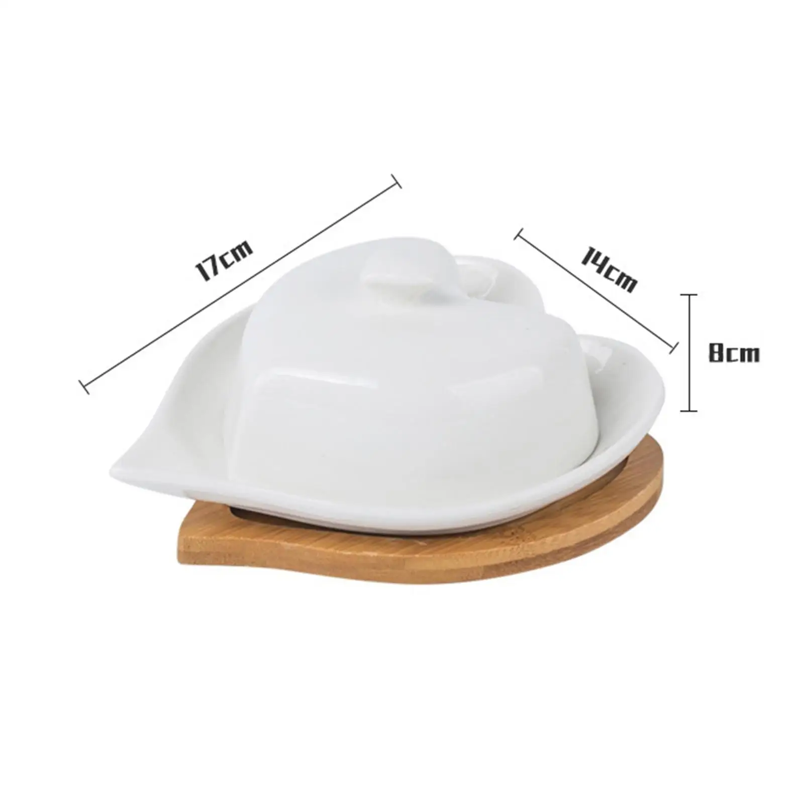 Butter Dish with Lid Butter Storage Container Reusable Tray for Celebration Home Fridge Decorations
