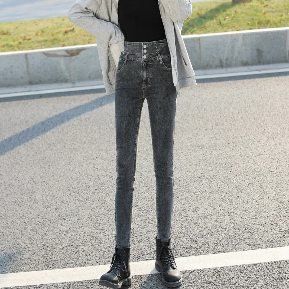 Ultra High Waist Jeans Women Are Thin Tall Spring Autumn Sexy & Club Female Slim fit Jeans Skinny Stretch Tight Pencil Pants Y2k