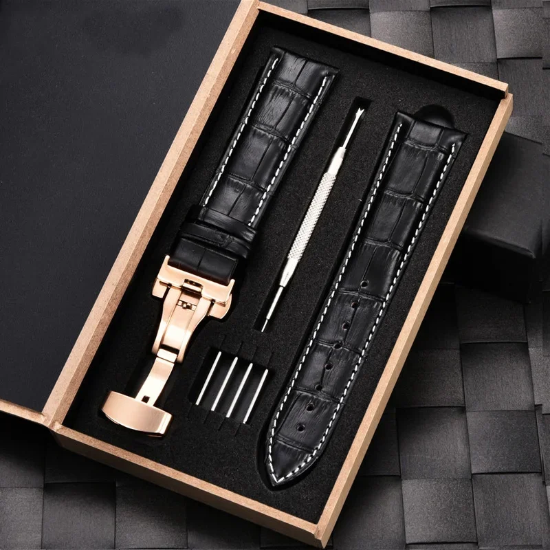 Premium Genuine Leather Watch Band Strap - Multiple Sizes Available