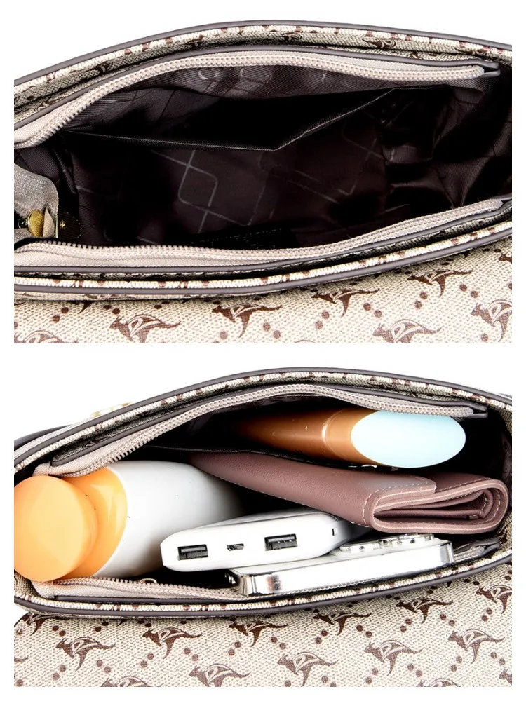 2023 New High Quality Leather Women's Shoulder Bag Underarm Bag Luxury Designer 2 Straps Crossbody Bag Fashion Trend Handbag