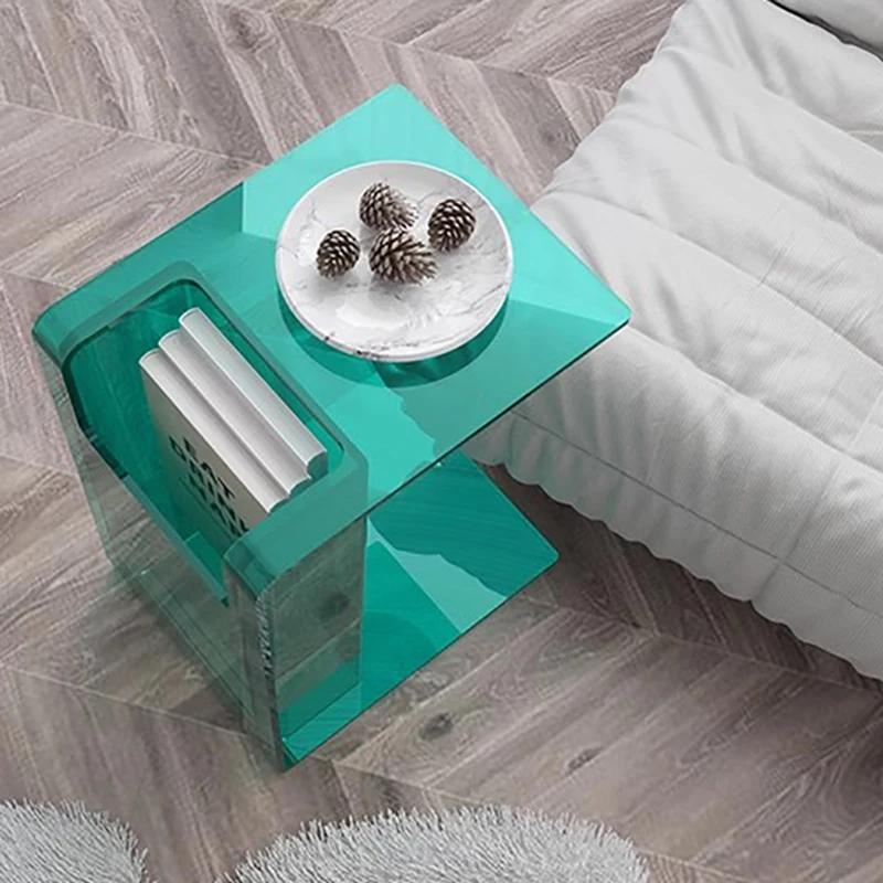

Bedroom Mesa Lateral Acrylic Table Modern Nightstands Console Table Bed Side Smart Cama Mesa E Banho Furniture Living Room