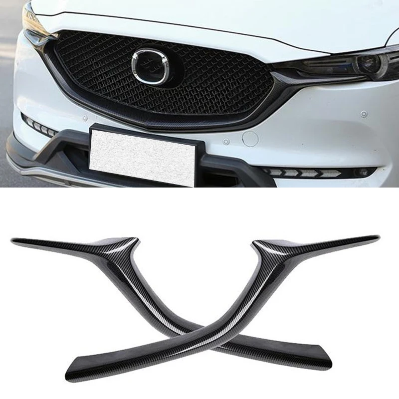 마쯔다 CX-5 CX-8/2017-2020 프론트 범퍼 레이싱 그릴 커버 트림 스타일링..