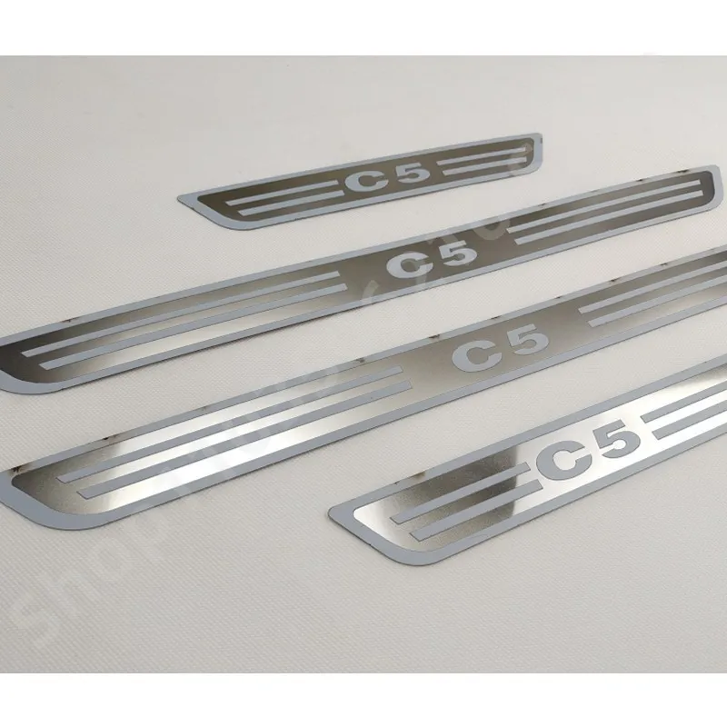 Stainless Steel Scuff Plate/Door Sill for Citroen C5 2010-Door Sill Scuff Plate Welcome Pedal Car-styling car door moulding trim window door cover trim