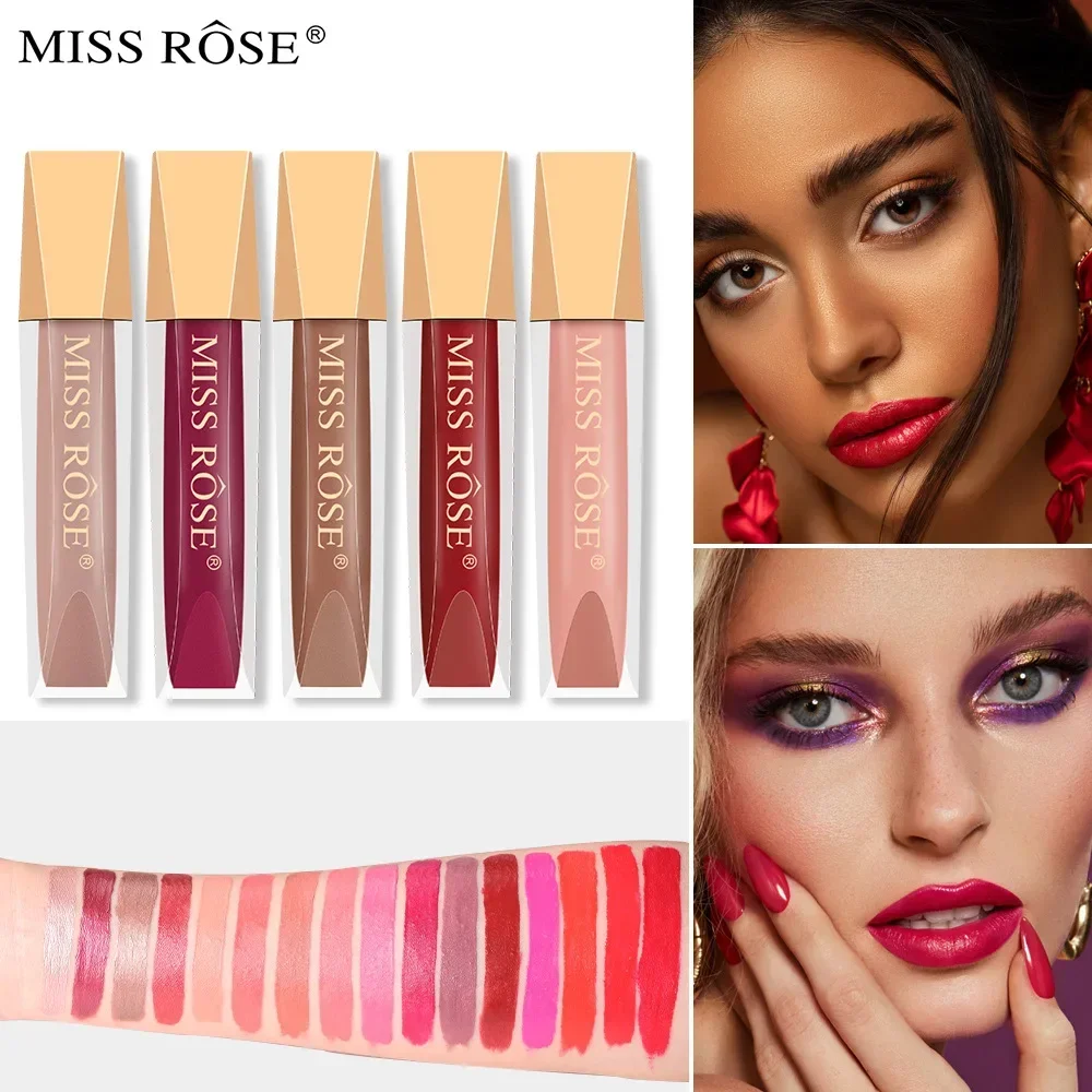 Lip Glaze Lipstick Lip Makeup Lip Gloss 16 Color Long Lasting Waterproof Velvet Matte Non-Stick Glitter Cosmetic lip gloss lip makeup lip glaze
