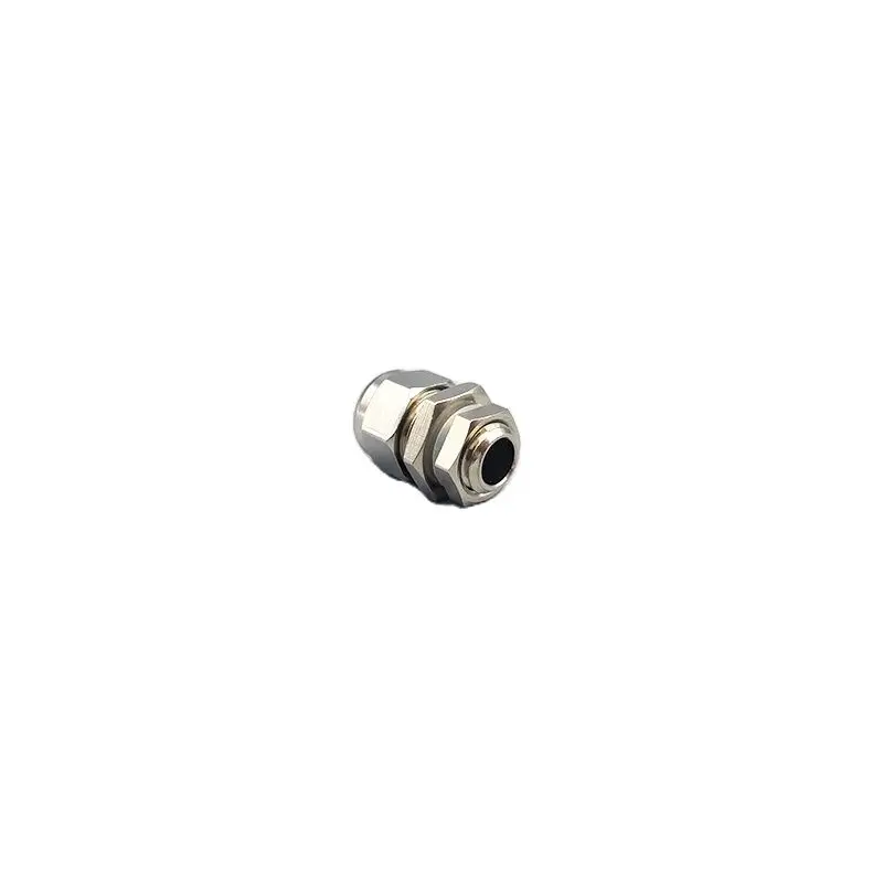 Metal Cable Gland 50pcs M8 IP68 Waterproof Brass Cable Gland Weatherproof Silicone Rubber Insert Type Fine Copper Joint
