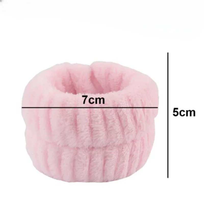 Face Wash Wristband Fleece Skincare  Band Wrist Cuffs for Makeup Shower Girls Headbands Wrist Washband Oversleeves 6