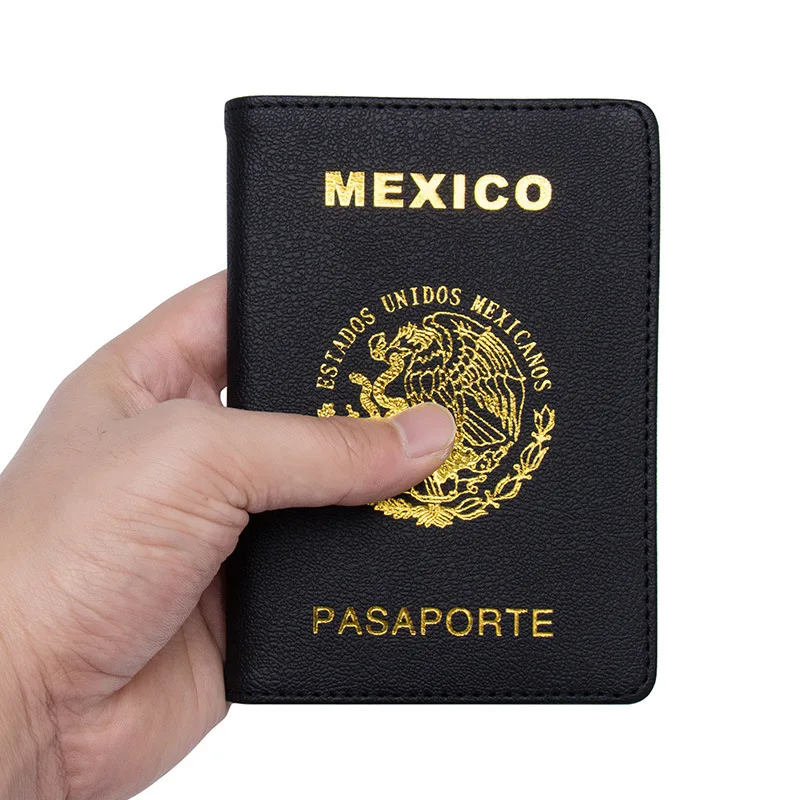 Mexico Passport Cover Synthesis Leather Estados Unidos Mexicanos Travel Document Protective Certification Card Holder Men Women
