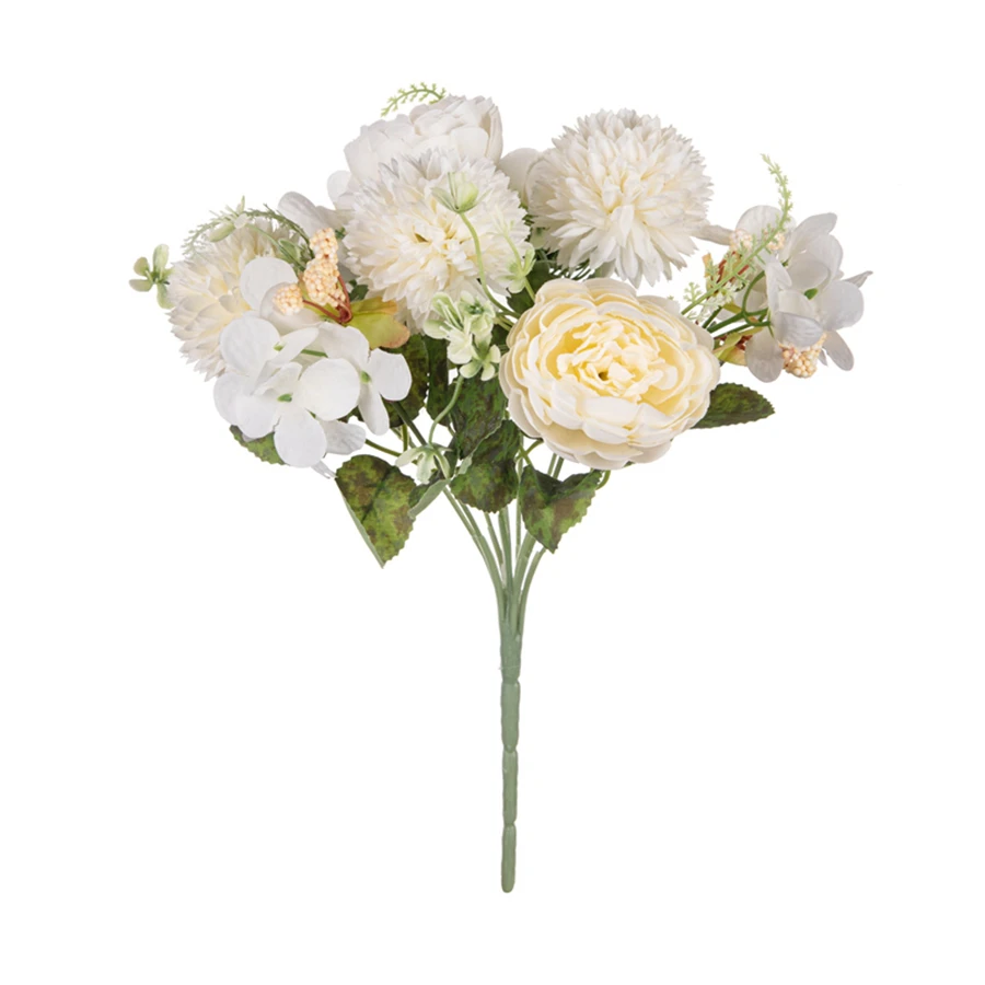 1pc Künstliche Blumen 32Cm Seide Pfingstrose Hochzeit Hortensien Bouquet Festival Girlande Dekor Vase Hause Zimmer Hof Sammelalbum diy Geschenk – Detail 12