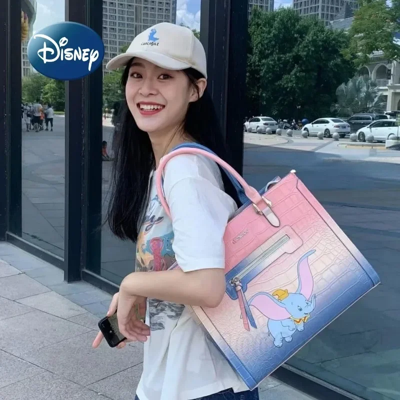 

Оригинальная женская сумка Disney Дамбо, модная дамская сумочка на плечо, роскошный брендовый дорожный чемоданчик большой вместимости