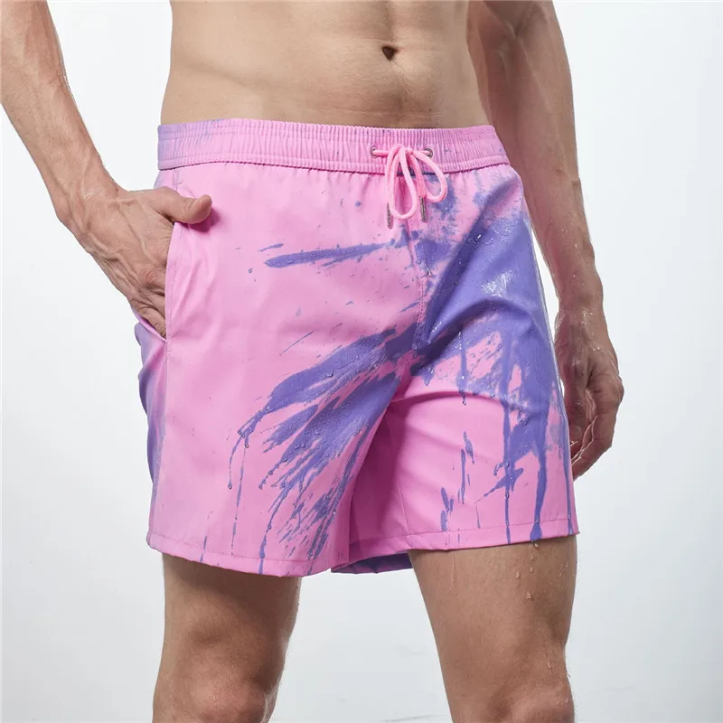 Summer Man Casual Beach Color Changing Shorts