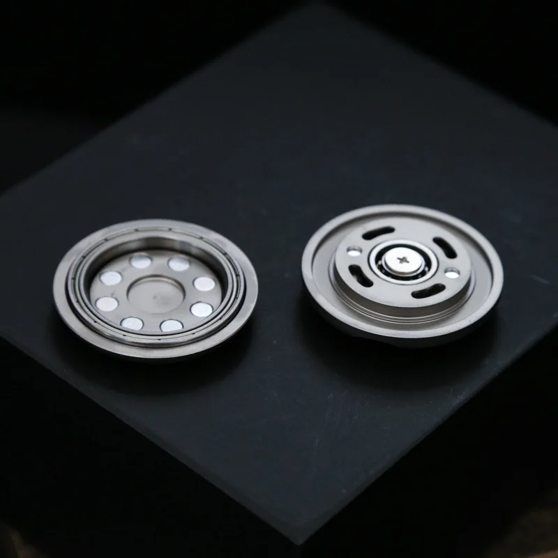 미니 마그네틱 코인 촉각 푸시 카드 스케이트 보드 래칫 Fidget EDC 스트레스 감소 안티 스트레스 금속 손가락 끝 자이로 장난감