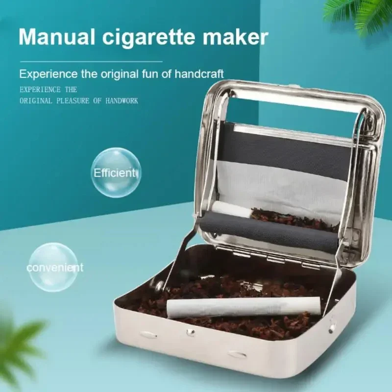 Portable Metal Tobacco Roller Cigarette Maker and Storage Case