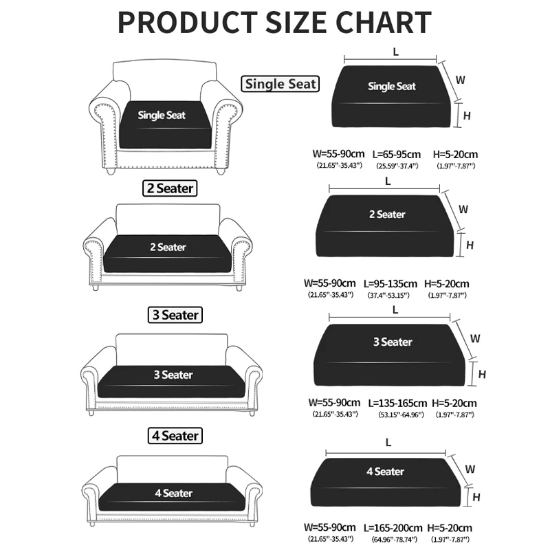Oblique Grid Elastic Sofa Cover Jacquard Sofa Seat Cushion Covers Stretch Couch for Living Room Washable sofa cover