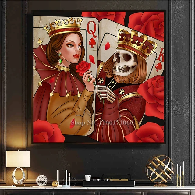 5D Diamond Painting Skull King Card Kit