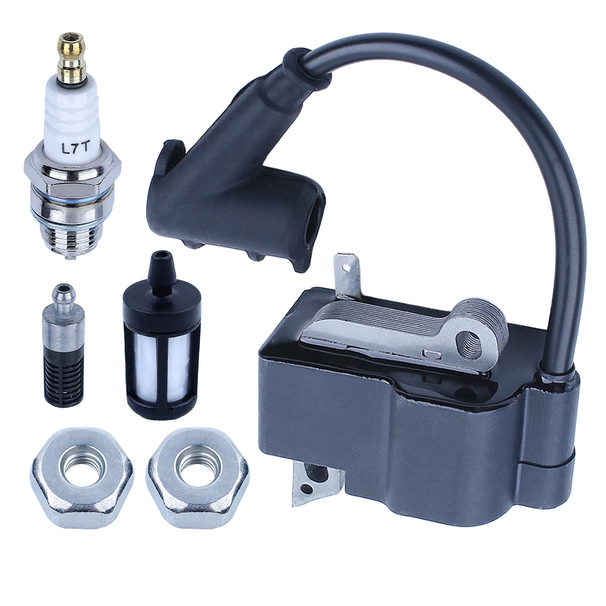 Ignition Coil Oil Fuel Filter Bar Nut Spark Plug For Stihl MS270 MS280